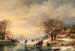 a Dutch canal in winter - Lodewijk Johannes Kleyn — artwork view