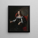 Portret van een vrouw - Lombardeschool — ingelijst kunstwerk aan de muur
