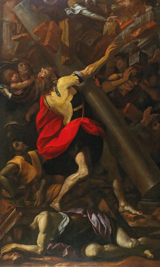 Lombard School - Samson destroying the temple.webp