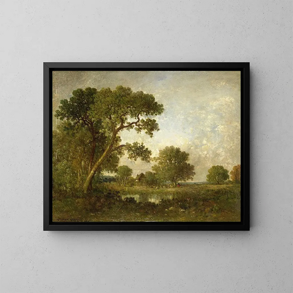 Landschap - Léon Victor Dupré — ingelijst kunstwerk aan de muur