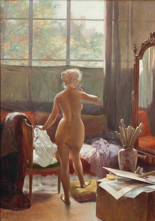 Lon Auguste Csar Hodebert - The artists model.webp