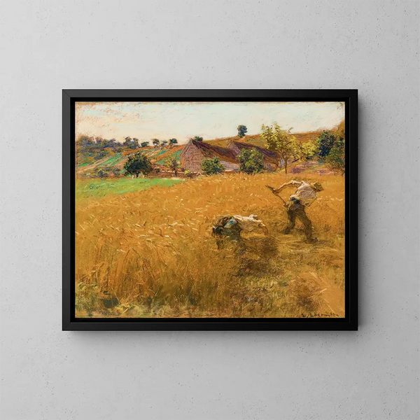 De Oogst - Léon Augustin Lhermitte — ingelijst kunstwerk aan de muur