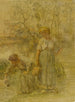 Twee Boerenvrouwen - Léon Augustin Lhermitte — weergave van het kunstwerk