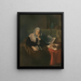 La Songeuse - Léon Bartholomé — ingelijst kunstwerk aan de muur
