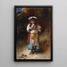 A Small Accident - Léon Bonnat — framed artwork on a wall