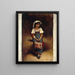 Italian Woman Painting - Léon Bonnat — framed artwork on a wall