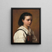 La Jeune Italienne - Léon Bonnat — framed artwork on a wall