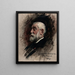 Portrait of Henri Harpignies - Léon Bonnat — framed artwork on a wall