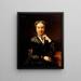 Portrait of Woman - Léon Bonnat — framed artwork on a wall