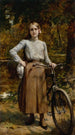 Bicycle at Vésinet - Léon François Comerre — artwork view