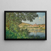 Vue de Vétheuil, rivieroevers - Léon Joubert — ingelijst kunstwerk aan de muur