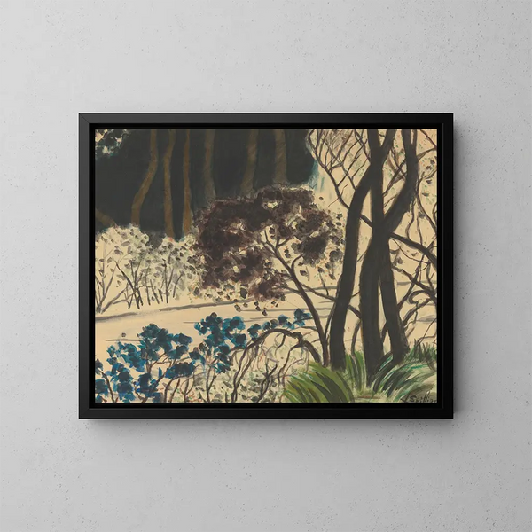 Boslandschap - Léon Spilliaert — ingelijst kunstwerk aan de muur