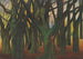 Groene bomen - Léon Spilliaert — weergave van het kunstwerk
