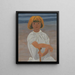 Jonge vrouw op het strand - Léon Spilliaert — ingelijst kunstwerk aan de muur
