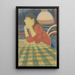 Vrouw die vooroverbuigt - Léon Spilliaert — ingelijst kunstwerk aan de muur