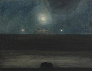 Strand met maan - Léon Spilliaert — weergave van het kunstwerk