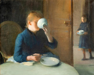 Lon tienne Tournes - Woman drinking Coffee.webp