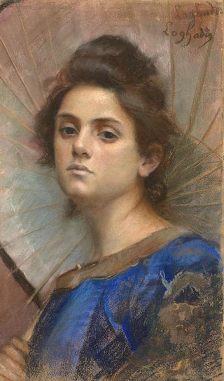 Lonie De Loghades - Jeune femme lombrelle.webp