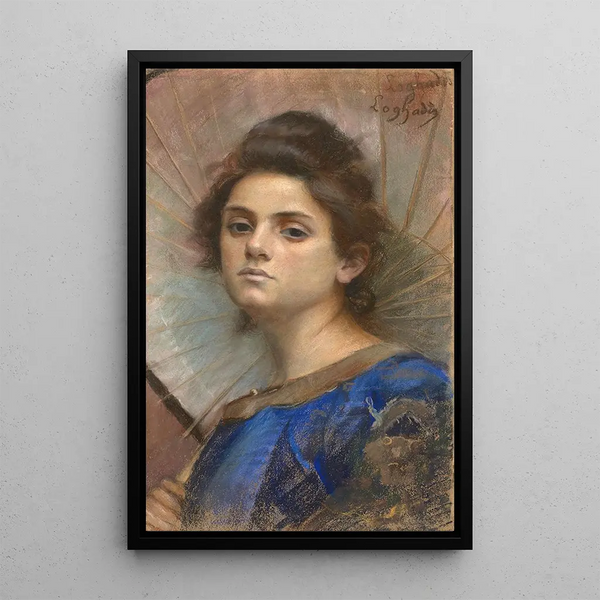 Lonie De Loghades - Jeune femme lombrelle.webp