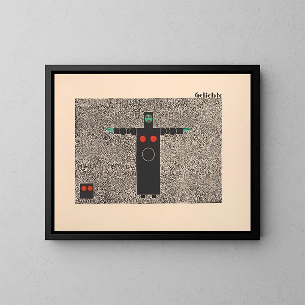 Geliefde - Lothar Schreyer — ingelijst kunstwerk aan de muur