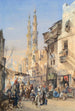 Een straat in Caïro - Louis-Amable Crapelet — weergave van het kunstwerk