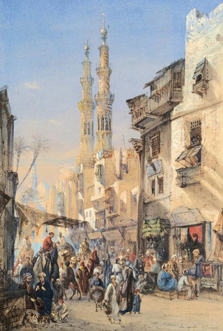 LouisAmable Crapelet - A Street In Cairo.webp