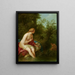Landscape Painting with Salmacis and Hermaphrodite - Louis-Jean-François Lagrenée — framed artwork on a wall