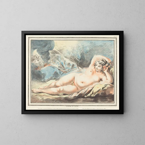 Jupiter en Danaé - Louis-Marin Bonnet — ingelijst kunstwerk aan de muur
