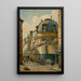 L'ancienne école de médecine in 1869 - Louis-Martial-Thodat Masson — framed artwork on a wall