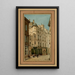 Tourelle street of Jardinet in 1869 - Louis-Martial-Thodat Masson — framed artwork on a wall