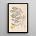 Herbier de la flore française Pl0116 - Louis Antoine Cusin — ingelijst kunstwerk aan de muur