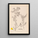 Herbier de la flore française Pl0190 - Louis Antoine Cusin — framed artwork on a wall