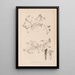 Herbier de la flore française Pl0343 - Louis Antoine Cusin — ingelijst kunstwerk aan de muur