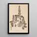 Herbier de la flore française Pl0895 - Louis Antoine Cusin — ingelijst kunstwerk aan de muur