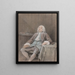 Portret vermoedelijke van de markies de Reverseaux zittend - Louis Aubert — ingelijst kunstwerk aan de muur