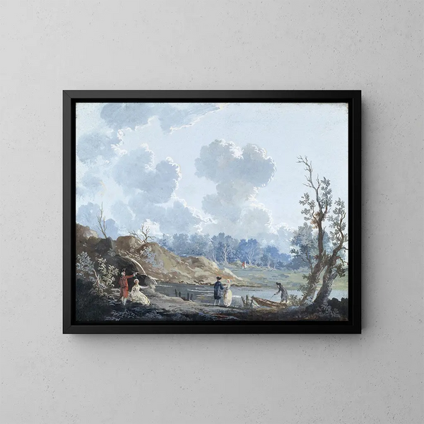 La Petite Cascade - Louis Bélanger — ingelijst kunstwerk aan de muur