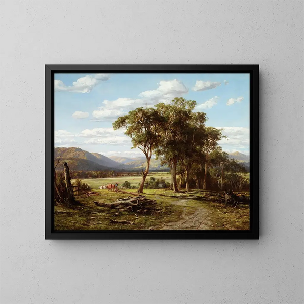 À Lilydale - Louis Buvelot — ingelijst kunstwerk aan de muur