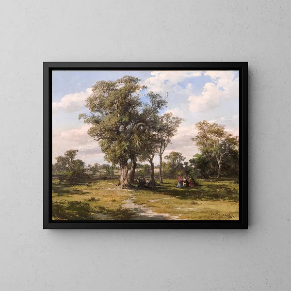 Parc de St Kilda - Louis Buvelot — ingelijst kunstwerk aan de muur