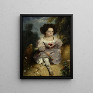 Louis Candide Boulanger - Lopoldine Hugo lge de quatre ans.webp