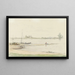 Rhin near Arnhem - Louis Chantal — framed artwork on a wall