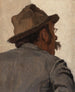 van een man met een bril op de rug - Louis Charles Moeller — weergave van het kunstwerk