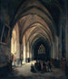 van het interieur van de kerk Saint-Benoît-le-Bestourné, de zuidelijke schip - Louis Courtin — weergave van het kunstwerk