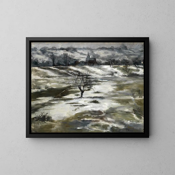Landschap van de Taunus aan het begin van de lente - Louis Eysen — ingelijst kunstwerk aan de muur