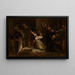 a Jewish family accused of healing religious objects and tortured by the Holy Inquisition - Louis Gallait — framed artwork on a wall