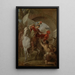 Saint Martin partageert zijn mantel met een bedelaar - Louis Galloche — ingelijst kunstwerk aan de muur