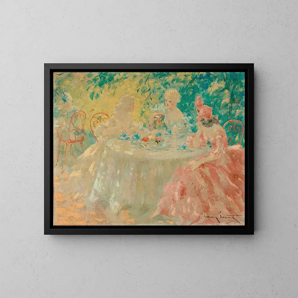 Einde van de lunch - Louis Icart — ingelijst kunstwerk aan de muur