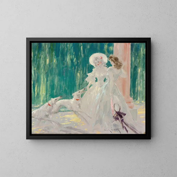 Le bel après-midi - Louis Icart — ingelijst kunstwerk aan de muur