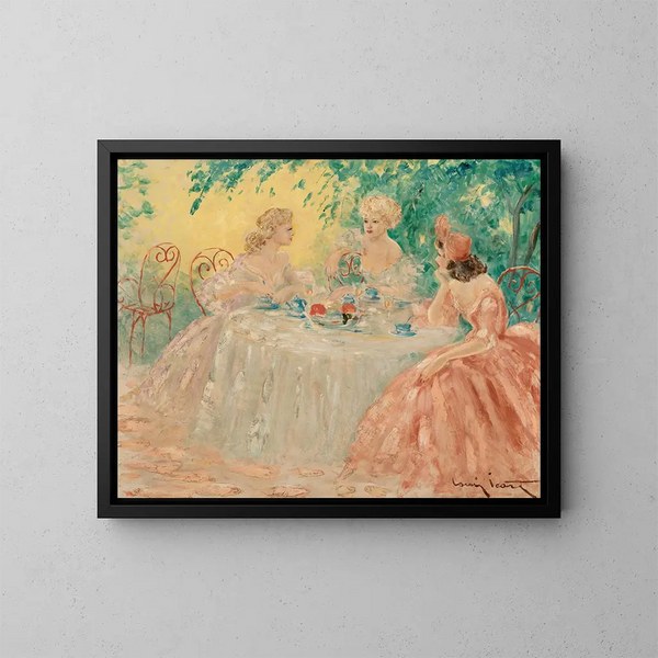 Vertrouwde gedeelde - Louis Icart — ingelijst kunstwerk aan de muur