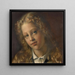 Portrait of a young blonde girl - Louis Janmot — framed artwork on a wall