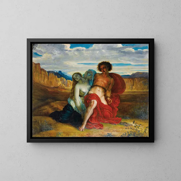 La torture de Mezence - Louis Janmot — ingelijst kunstwerk aan de muur